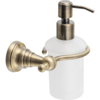 Sapho DIAMOND dávkovač mýdla, 200ml, mléčné sklo, bronz 1318-19
