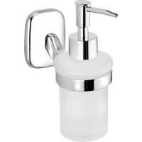 Aqualine RUMBA dávkovač mýdla 160ml, mléčné sklo, chrom RB119