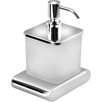 Sapho FLORI dávkovač mýdla, 300 ml, mléčné sklo, chrom RF019