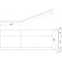 Polysan TIGRA L 150 panel čelní, bílá 72930