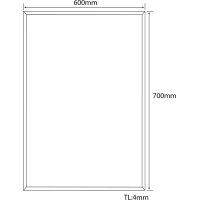 Aqualine Zrcadlo s fazetou 60x70cm, bez úchytu 22471