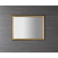 Sapho BOHEMIA zrcadlo v dřevěném rámu 686x886mm, zlatá NL483
