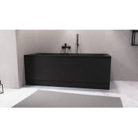 Polysan PLAIN panel čelní 180x59cm, černá mat, levý 72642.21