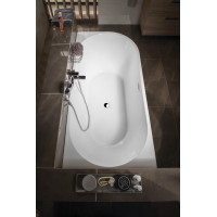 Aqualine TIBERA L rohová stojící vana, 170x80cm, bílá E1026