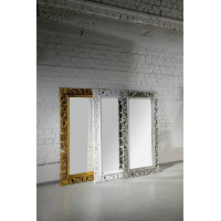 Sapho SCULE zrcadlo ve vyřezávaném rámu 80x120cm, bílá IN324