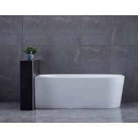 Aqualine TIBERA L rohová stojící vana, 170x80cm, bílá E1026