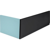 Polysan COUVERT panel čelní 180x52cm, černá mat, pravý 72858.21