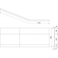 Polysan TIGRA R 150 panel čelní, bílá 72935