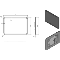 Sapho NYX zrcadlo s LED osvětlením 500x700mm NY050