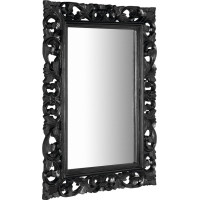 Sapho SCULE zrcadlo ve vyřezávaném rámu 70x100cm, černá IN167