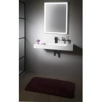Sapho SORT zrcadlo s LED osvětlením 60x80cm, černá mat ST080