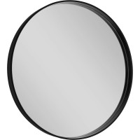 Sapho NOTION kulaté zrcadlo v rámu ø 70cm, černá mat NT700