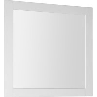 Aqualine FAVOLO zrcadlo v rámu 80x80cm, bílá mat FV080