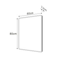 Sapho PIRI zrcadlo s LED osvětlením 60x80cm PR600