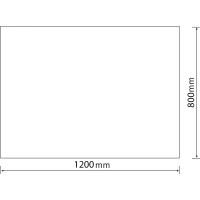 Aqualine Zrcadlo 120x80cm, bez úchytu 22500