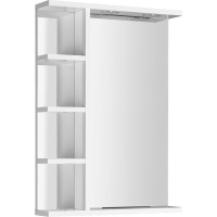Aqualine KORIN zrcadlo s LED osvětlením a policemi 50x70x12cm KO355