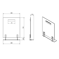 Sapho WEGA zrcadlo s policí 600x800mm 60092-6