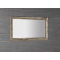 Sapho DEGAS zrcadlo v dřevěném rámu 616x1016mm, černá/starobronz NL731