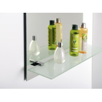 Aqualine Zrcadlo s otvory pro polici 50x70cm, včetně závěsů 22429