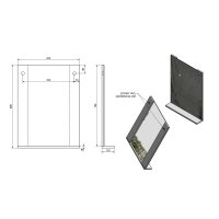 Aqualine BETA zrcadlo s policí 60x80x12cm 57397
