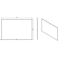 Sapho ACCORD zrcadlo s fazetou 1200x800mm, bez úchytu MF453