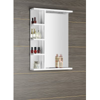 Aqualine KORIN zrcadlo s LED osvětlením a policemi 50x70x12cm KO355