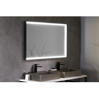 Sapho SORT zrcadlo s LED osvětlením 120x70cm, černá mat ST120