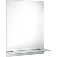Aqualine Zrcadlo s otvory pro polici 60x80cm, včetně závěsů 22430