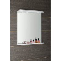 Aqualine KORIN zrcadlo s LED osvětlením a zásuvkou 60x70x12cm KO397