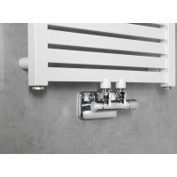 Sapho TWIN připojovací sada ventilů pro středové připojení, chrom CP401S