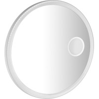 Sapho FLOAT kulaté zrcadlo s LED podsvícením ø 90cm, kosm.zrcátko, senzor, 3500-6500K, bílá FT900