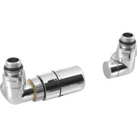 Sapho CORNER připojovací sada ventilů termostatická triaxiální, levé provedení, chrom CP1011LS