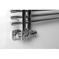 Sapho TWIN COMBI připojovací sada ventilů termostatická pro středové připojení, pravá, chrom CP5010S