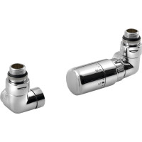 Sapho CORNER připojovací sada ventilů termostatická triaxiální, pravé provedení, chrom CP1012RS