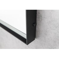Sapho SORT zrcadlo s LED osvětlením 60x80cm, senzor, 2700-6500K, černá mat ST080S
