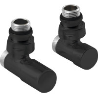 Sapho COMPACT BLACK připojovací sada ruční rohová, černá mat CP5115BS