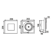 Sapho TECTO stropní ventilátor axiální s časovačem, 20W, potrubí 100mm, bílá TC202