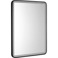 Aqualine SWIDA zrcadlo s LED osvětlením 60x80cm, dotykový senzor, stmívatelné, černá mat SW060
