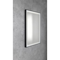 Sapho GANO zrcadlo s LED osvětlením 60x80cm, černá LG260