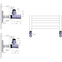 Sapho COMPACT připojovací sada ventilů ruční rohová, chrom CP5015S