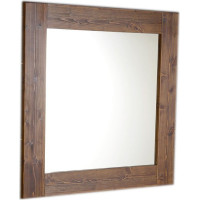 Sapho BRAND zrcadlo v dřevěném rámu 600x800mm, mořený smrk BA058S