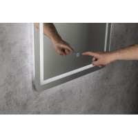 Aqualine SALICA zrcadlo s LED osvětlením 60x80cm, dotykový senzor, stmívatelné SC080