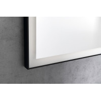 Sapho GANO zrcadlo s LED osvětlením 60x80cm, černá LG260