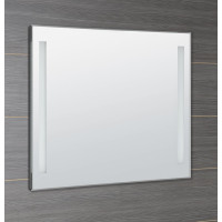 Aqualine Zrcadlo s LED osvětlením 100x80cm, kolébkový vypínač ATH7