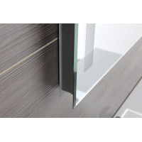 Aqualine Zrcadlo s LED osvětlením 100x80cm, kolébkový vypínač ATH7