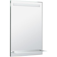 Aqualine Zrcadlo s LED osvětlením a policí 60x80cm, kolébkový vypínač ATH53