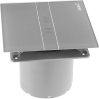 Cata E-100 GSTH koupelnový ventilátor axiální s automatem, 4W/8W, potrubí 100mm, stříbr 00900600