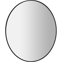 Sapho SHARON kulaté zrcadlo s LED podsvícením ø 80cm, černá mat 31255CI