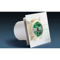 Cata E-120 GTH koupelnový ventilátor axiální s automatem, 6W/11W, potrubí 120mm, bílá 00901200