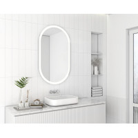 Sapho PARGA oválné zrcadlo s LED osvětlením 60x100cm PG600